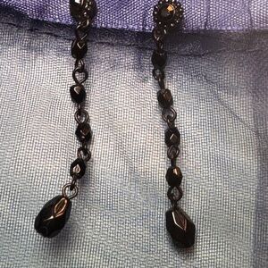 Elegant, Goth, Bohemiam Black Drop Earrings